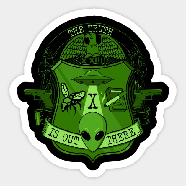 The Truth is Out There Sticker by Jo3bot